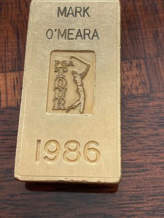 Vintage 1986 Golf Pga Gold Money Clip Mark O’meara