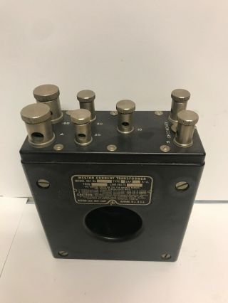 Estate Antique Weston Electric Instrument Current Transformer Model 461 2