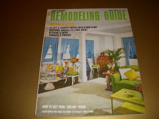 Vintage House & Garden Remodeling Guide,  1967,  Mid - Century House Plans