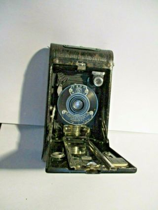 Vintage Kodak Vest Pocket Series Iii Film Camera &leather Case Ekc Folding
