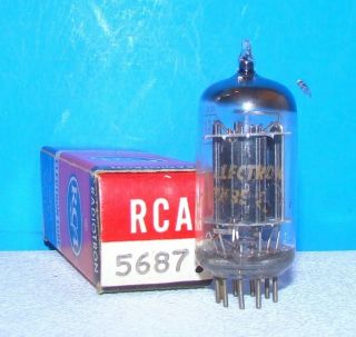 5687 Rca Nos Nib Radio Amplifier Vintage Electron Vacuum Tube Valve 5687