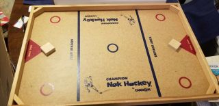 Vtg Carrom Champion Nok Hockey Board Only Can Be For Display Or Get Sticks & Puc
