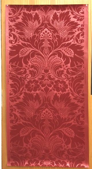 Antique Late 19th /early 20th C.  French Damask Wallpaper (8773)