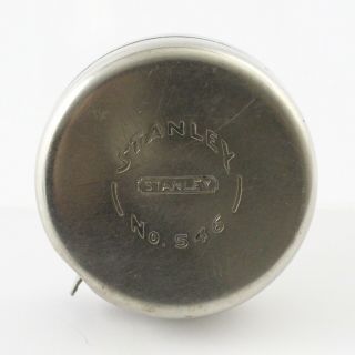 Vintage Stanley 546 70” Metal Tape Measure Circle Polished Design