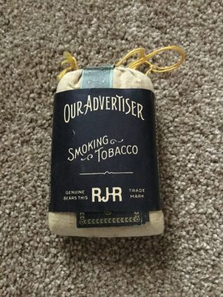 Our Advertiser Smoking Tobacco Bag 1940s Large Full