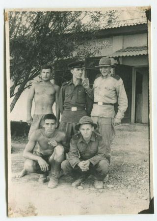 Shirtless Handsome Young Men Soldiers Bulge Gay Int Vintage Photo