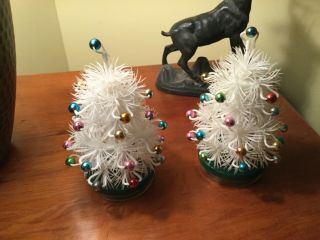 Vintage White Christmas Tree Candy Containers Hong Kong