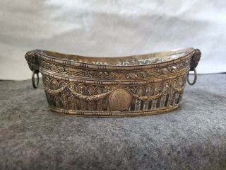 Antique Sterling Silver Ornate Pierced Jardiniere Basket 200 Grams