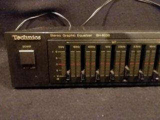 Vintage Technics Stereo Graphic Equalizer SH - 8038 and 2