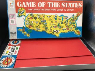 Vtg 1975 Game Of The States Board Game 4920 Milton Bradley100 Complete Rare