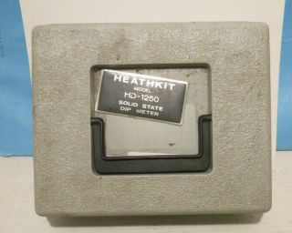 Vintage Heathkit Hd - 1250 Grid Dip Meter With Case