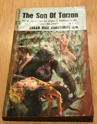 The Son Of Tarzan 183 By Edgar Rice Burroughs - A Four Square Book 1959