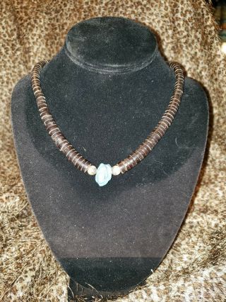 Vintage Native American Turquoise Bead Necklace