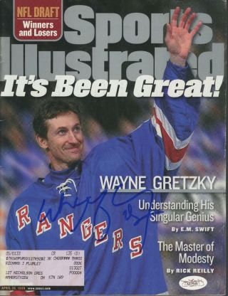 Wayne Gretzky Signed 1999 Sports Illustrated (jsa Certiifed Autograph) Rangers