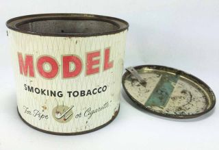 Vintage Model Pipe Cigarette Smoking Tobacco Tin Can Us Tobacco Co Richmond Va