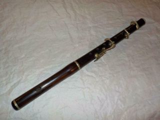 Antique Rosewood Piccolo / Small Flute,  5 Keys,  6 Holes,  37cm Long