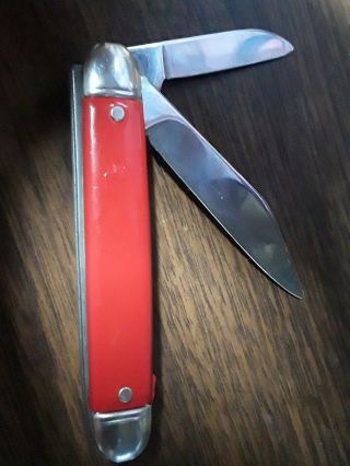 Vintage Purina two blade pocket knife Providence Cutlery Co scarce not Kutmaster 2