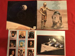 Vintage 1977 The Story Of Star Wars Vinyl Lp With Album Sleeve & Book