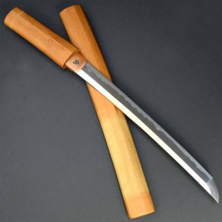 Authentic Nihonto Japanese Katana Sword Wakizashi W/shirasaya Antique Nr