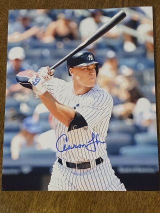 Aaron Judges Yankees Signed 8x10 Photo With.  Perfect Picture And Signature