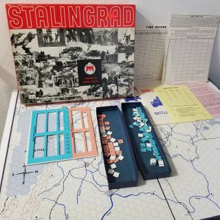 Avalon Hill Wwii Stalingrad Box Fair Some Unpunched Vintage 1963 Wwii Russia Ger