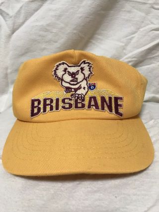 Vintage Brisbane Bears Cap - Ultra Rare Hat 1980’s Lions Retro Afl