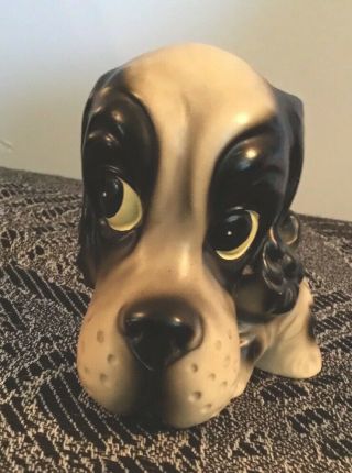 Vintage Big Eye Puppy Dog Figurine