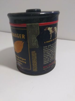Vintage 1926 Granger Rough Cut Pipe Tobacco Tin Canister Tax Stamp 2