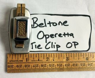 Vtg Beltone Operetta Hearing Aid Tie Clip Microphone Model " Op " 1955 Transistor