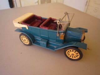 Vintage Japan Sss 1908 Ford Touring Car Friction Tin Toy
