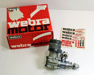 Vintage Webra 10 Ccm Silverline.  61 Rc Motor - No Muffler
