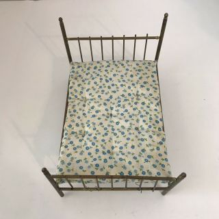 Vintage Metal Doll Bed With Matress