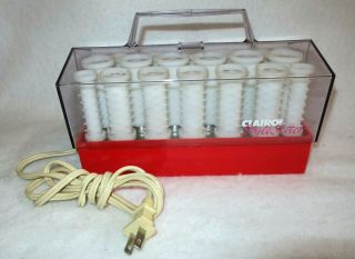 Vtg Clairol Style Setter 20 Instant Wax Core C20s - Z Hot Rollers Curlers No Clips