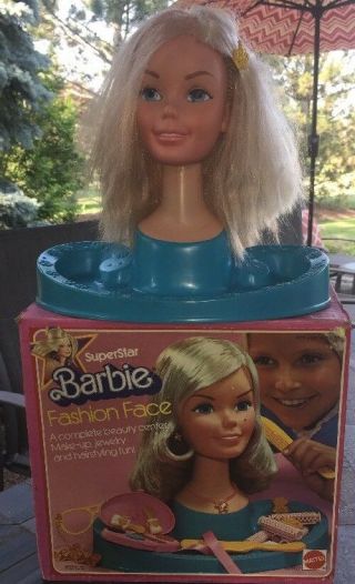 Vintage Barbie Superstar Fashion Face & Box Reads 1976/ Toy Reads 1971