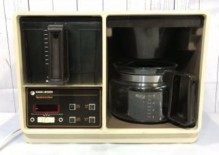 Vintage Black And Decker Spacemaker Under Cabinet 10 Cup Coffee Maker