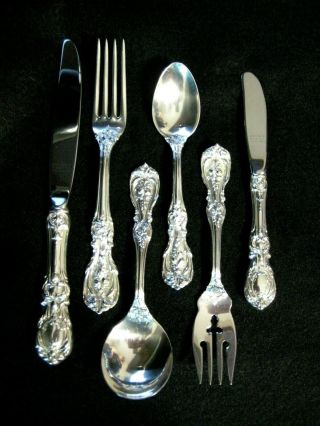 Reed And Barton Sterling Flatware,  Francis I 1st,  6 Piece Place Setting