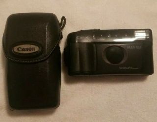 Canon Sure Shot Multi Tele 35mm Camera With Matching Case Vintage