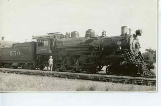 9f600c Rp 1940s At&sf Santa Fe Railroad 4 - 4 - 2 Locomotive 550