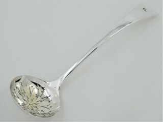Antique Victorian Old English Pattern Silver Sugar Sifter Spoon Sheffield 1889