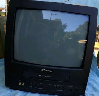 Emerson Ewc1302 Tv / Vcr Combo 13 " Crt Tv,  Retro,  Vintage,  Gaming Television