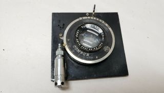 Vintage Carl Zeiss Jena Nr 20 Tessar 1:4.  5 13.  5cm 135mm Lens On Compur Shutter