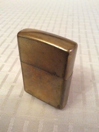 Vintage Solid Brass Zippo Lighter