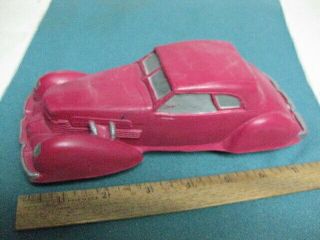 Vintage Large Rubber Toy Car,  Made In The U.  S.  A.