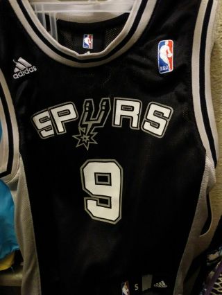 Tony Parker San Antonio Spurs Adidas Youth Small Jersey Black