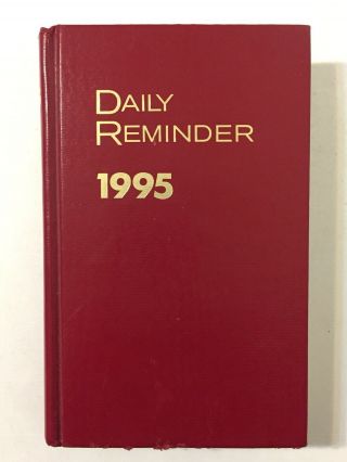 Vintage 1995 Daily Reminder Handwritten Diary 90s Log Book D&d Computers