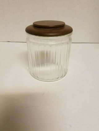 Vintage 4 " Tobacco Jar With Lid