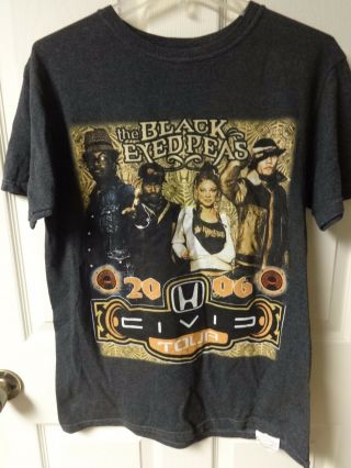 Vintage Black Eyed Peas 2006 Civic Tour Band Concert T - Shirt Men Small