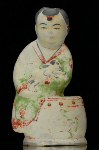 An Antique Chinese Ming Dynasty Cizhou Pottery Figure Of A Boy