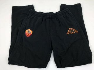 Vintage As Roma Kappa Soccer Training Pants Mens Size Xl Futbol Club Sweatpants