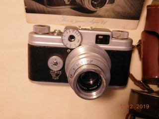Vtg Argus C - Four C4 Rangefinger 35mm Camera W Case